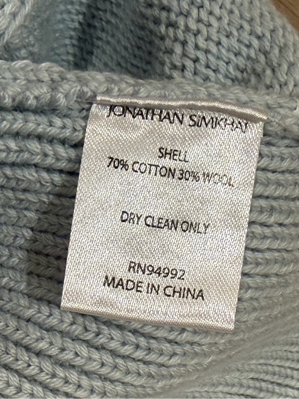 Jonathan Simkhai Elsa Knit Bralette Crop Top BABY BLUE - Picture 6 of 7